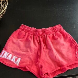 Inaka power Red Athletic Shorts for Women